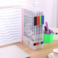 Practical A4 Transparent File Storage Box Clear Plastic Document Cases Desk Paper Organizers. 