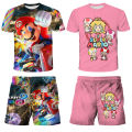 Super Mario Suit Peach Princess T-shirts Kids Girls Clothes Sets Boys T-shirt Shorts 2 Pcs Suits Children's Tops Short Pants Set. 