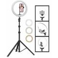 Led Ring Light 10″ With Tripod Stand, Tiktok Zoom Lights 10 Inch Selfie Ring Light, LED Ring Light with Tripod Mount and Phone Holder, Desktop Circle Light for YouTube Video, TikTok, Live Stream, Makeup. 