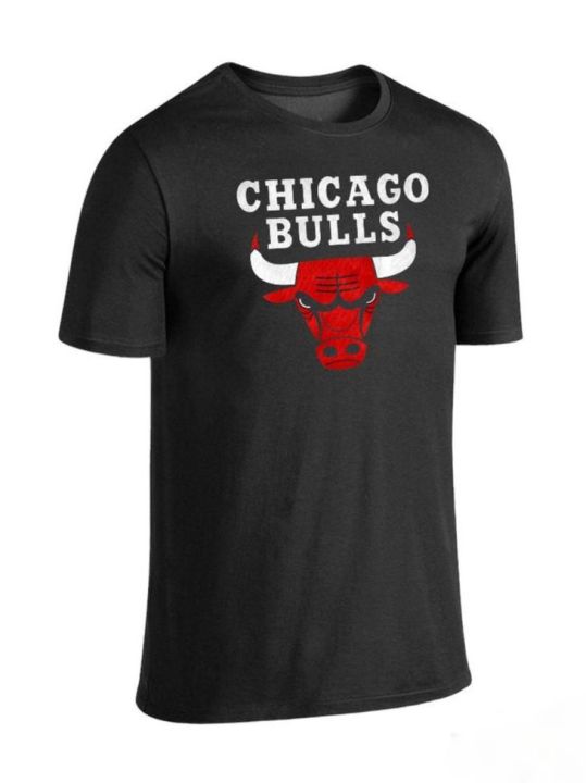 Chicago%20Bulls%20Logo%20Printed%20T%20shirt%20for%20men%20-%20Black%20-%20Image%202