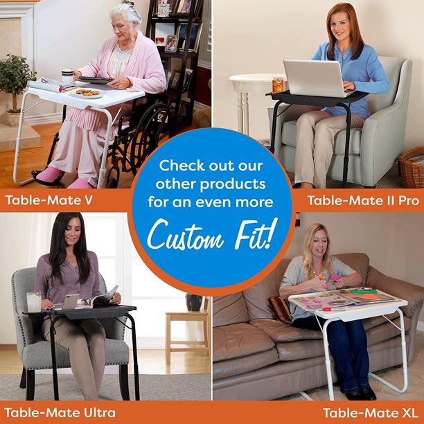 White%20Adjustable%20Portable%20Table-Mate%20II%20Tray%20Holder%20Large%20Folding%20Adjusting%20Convenient%20Move%20Moveable%20Table%20for%20Laptop%20Breakfast%20Food%20Cup%20Plate%20Paper%20Documents%20TV%20Television%20Electric%20Devices%20Work%20from%20Home%20Office%20Hospital%20Room%20Bed%20Kitchen%20Living%20Lifestyle%20-%20Image%205