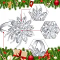 Napkin Rings Lotus Napkin Holder Christmas Serviette Buckles Holder. 