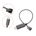 USB To 4Pin PWM 5V To 12V Boost Line USB Sleeved PC Fan Power Adapter Connector Converter Cable For PC Cooling Fans Cooler Cologo. 