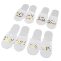 【WEJA】Lasle 1 Pair Bride Wedding Decoration Bridesmaid Party Slippers Ladies Party Supplies. 