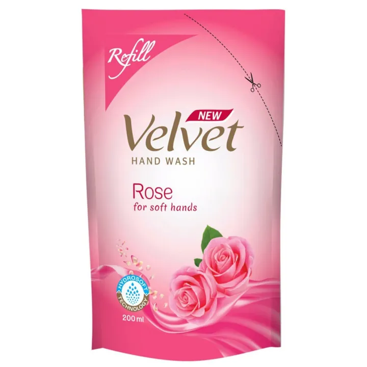 Velvet Hand Wash Refill Pouch Rose 200Ml