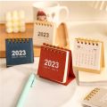 2023 New Year Simple Solid Color Calendar Mini Office Desk Advent Calendar Dual Daily Scheduler Table Planner Home Assessories. 