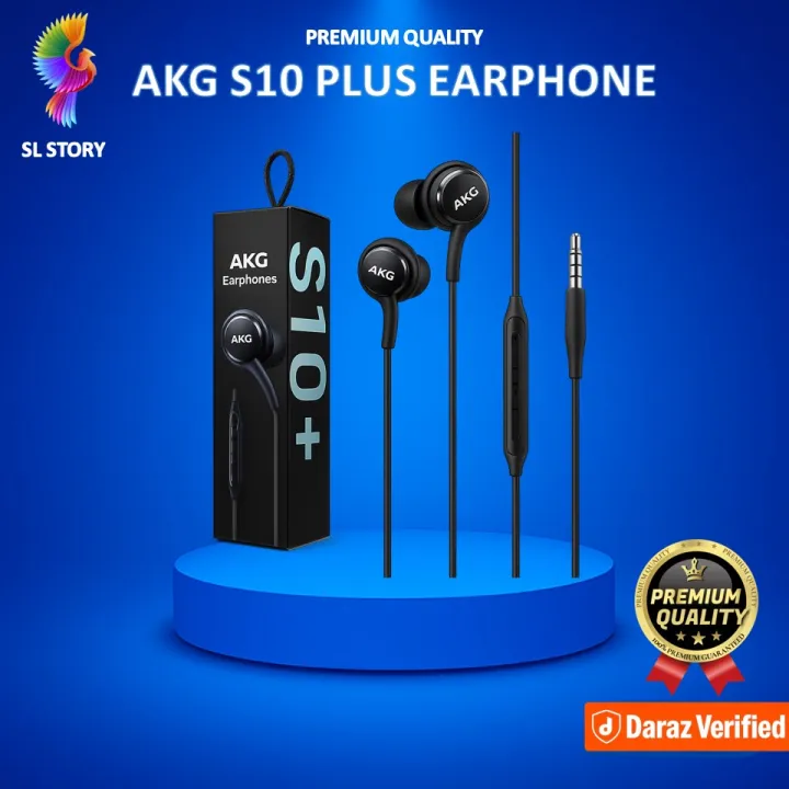 Samsung AKG_S10 Plus Earphone S10+ Stereo Handfree 3.5mm With Mic Wire Earphone Samsung AKG earphones, EO-IG955, 3.5mm earphones, wired earphones with mic, in-ear headphones, hands-free earphones, AKG tuned earphones, Samsung S10 earphones​