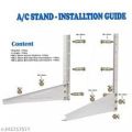AC1-2HP Straight Wall Mounted Powder Coated Carbon Steel Air Conditioner Bracket. 