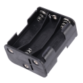 10X Double Side Spring 6 X 1.5 V AA Battery Holder Case Box Black. 