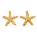 5.6*5.5cm Starfish stud earrings Trendy alloy Alloy hipster earrings European and American metal earrings for Beach vacation Party Jewelry collection Gift for women. 