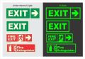 Photo-luminescent Emergency Fire Exit Sign Board Stairway Sign Direction Right Side. 