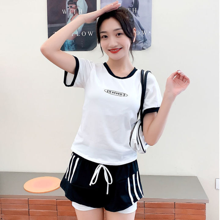 Swimsuit%20Women's%20Split%20Conservative%20Cover%20Belly%20Thin%20Professional%20Sports%20Swimwear2023Popular%20Two-Piece%20Set%20Seaside%20Swimwear%20-%20Image%203