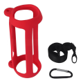 Water-Resistant Silicone Case for JBL Flip 6 Bluetooth Speaker Includes Carabiner and Adjustable Carry Strap. 
