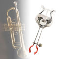 Durable Sheet Music Clamp On Holder Clarinet Lyre Sheet Music Clamp Stand Instrument Holder for Marching Band Cornet Instruments. 