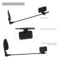 Bike Bicycle Flat Mirror Cycling Riding Helmet Mount Rearview Rear View Eyeglass. 