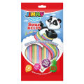 Jimmy The Panda Sour Belts Rainbow Soft Candy with with Fruit Juice 75g Gummy Bear Sour Candy Super Kids Love It Children Birthday Party. 