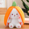 Kidlove Cute Fruit Transfigured Bunny Plush Toy Soft Stuffed Carrot Strawberry Rabbit Plush Doll For Children Gifts. 