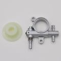 (GGBR) 1Set 2500/3800 Chainsaw Spare Parts Chainsaw Oil Pump with Worm Drive Gear Fit for Chain Saw 25CC/38CC. 