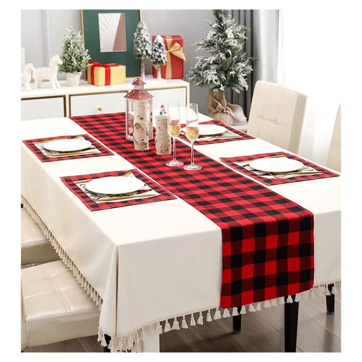 Yarn-Dyed%20Polyester%20Cotton%20Holiday%20Red%20Black%20Plaid%20Table%20Runner%20Tablecloth%20Home%20Decoration%20Christmas%20-%20Image%207