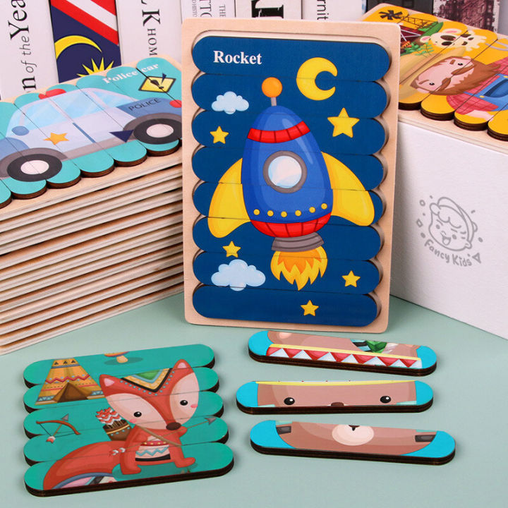 Leiyan2025%20Double-sided%20Kids%20Wooden%20Puzzle/2in1%20Creative%20Strip%20Puzzle%20Jigsaw%20Toy%20for%20Children/Animal%20Vehicle%203D%20Stacking%20Puzzle/Montessori%20Early%20Learning%20Toy/Early%20Education%20Puzzle%20-%20Image%207