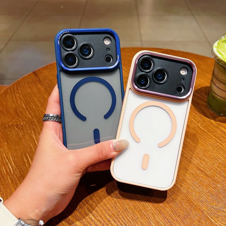 HOCE%20Luxury%20Clear%20Magnetic%20Phone%20Cases%20For%20iPhone%2017%2016%2015%2014%2013%2012%20Pro%20Max%2014%2015%2016%20Plus%2011%20MagSafe%20Case%20Camera%20Lens%20Protective%20Hybrid%20Shockproof%20Soft%20Bumper%20Hard%20Back%20Cover%20-%20Image%202