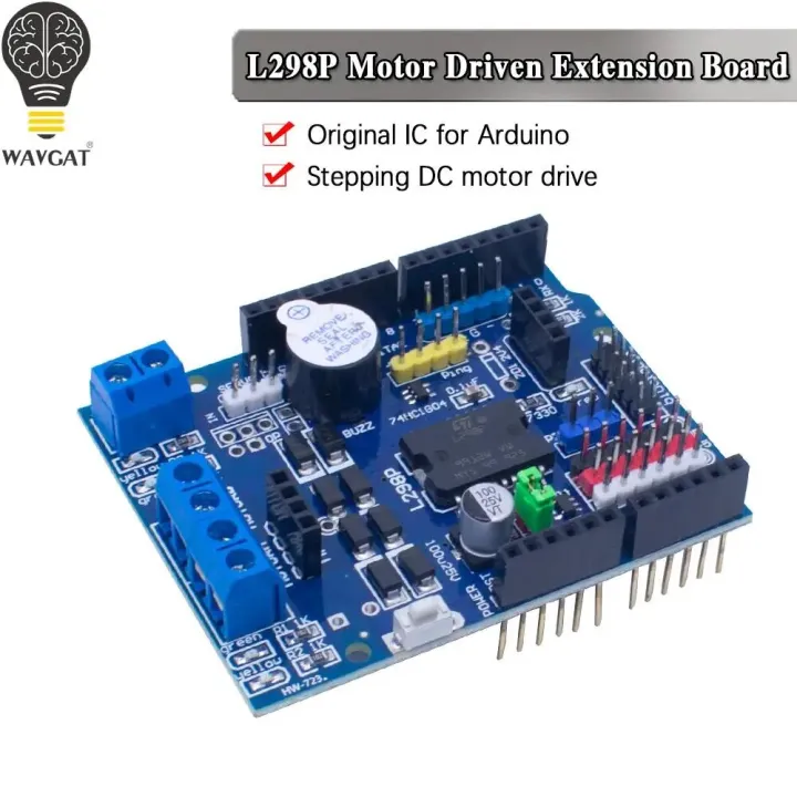 L298P Shield R3 DC Motor Driver Shiled Board Module 2A Dual Full Bridge H-Bridge 2 Way For Arduino UNO r3 Relay 5V 12V