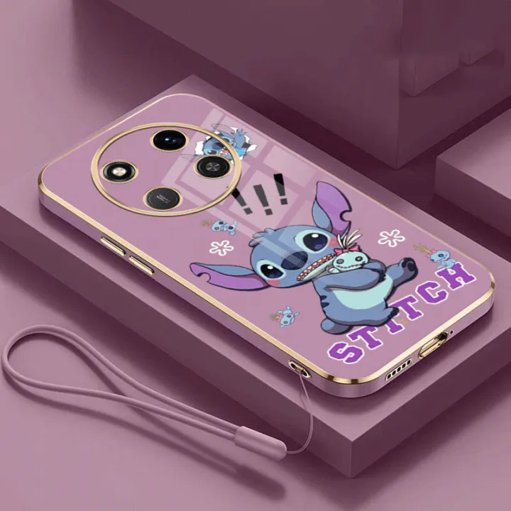 Honor%20X9C%205G%20X9C%20Feared%20Stitch%20Casing%20Soft%20Phone%20Case%20Monster%20Cartoon%20Square%20Edges%20Plating%20Cover%20-%20Image%202