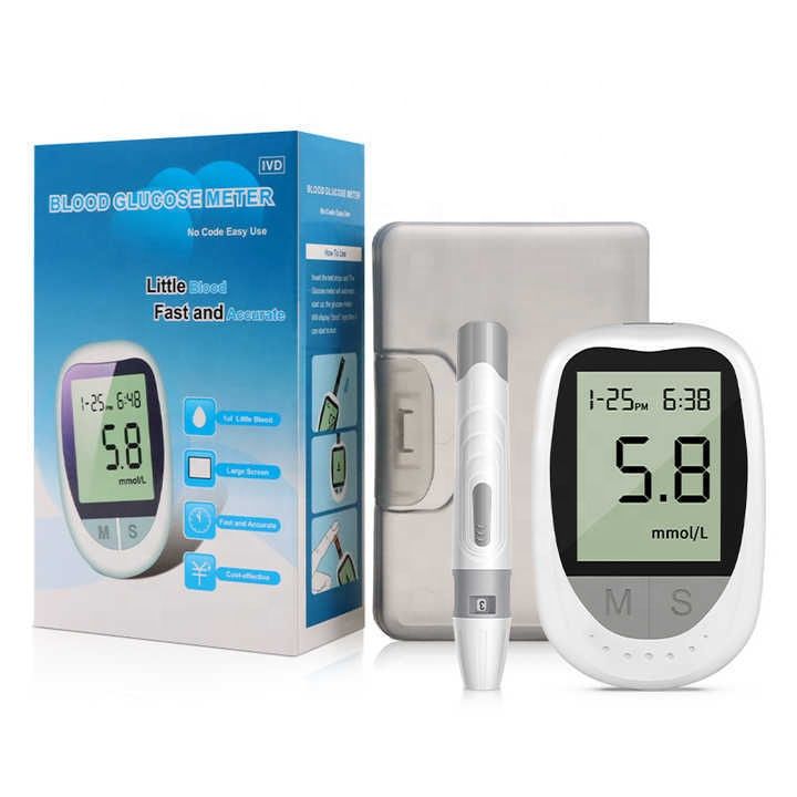 Blood glucose meter non-adjustable code blood glucose meter test strip ...
