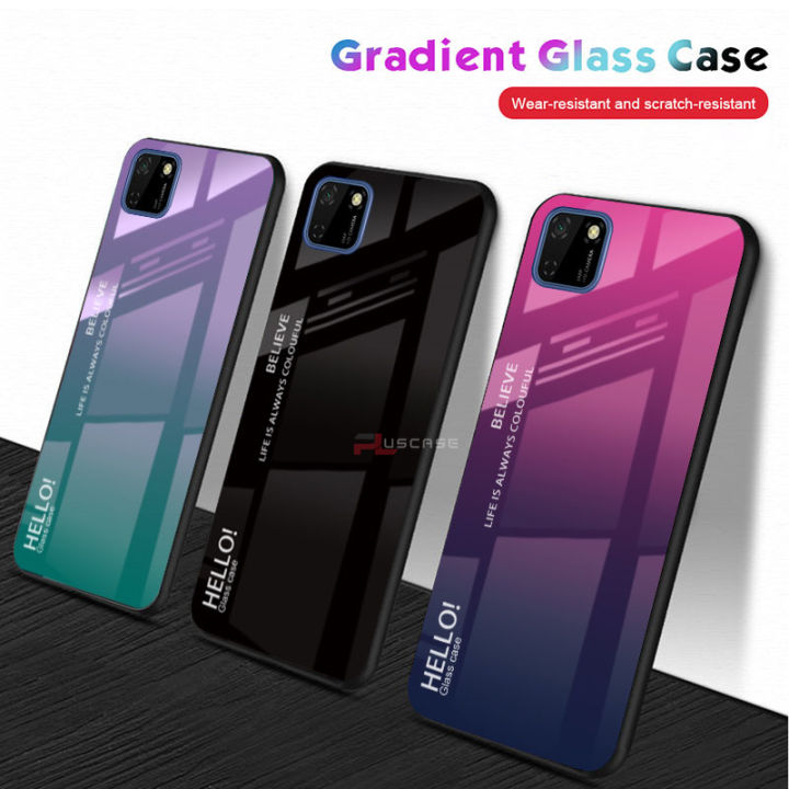 PlusCase%20for%20Huawei%20Y5P%20Case%20Glass%20Hard%20Gradient%20Painted%20Shockproof%20Phone%20Back%20Cover%20-%20Image%206