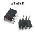ATTiny85 Programmer AVR 8-Bit Microcontroller DIP IC ATTiny 85 20PU 8KB Flash Memory Integrated Circuit. 