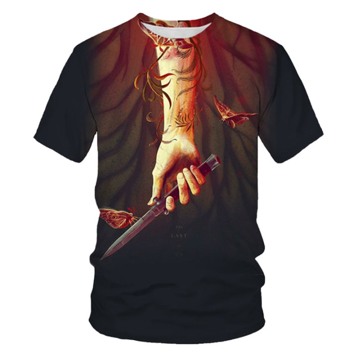 New%20The%20Last%20of%20Us%20Part%20II%20Summer%203D%20Print%20T%20Shirt%20Men%20and%20Women%20Fashion%20Casual%20Short%20Sleeve%20Hip%20Hop%20Harajuku%20T-shirt%20-%20Image%206