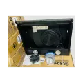 Black Slim Exhaust Range Cooker Hood (filter model). 