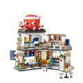 LOZ mini Blocks Building Toys DIY Bricks Puzzle Gift Japanese Snack Bar Home Decor 1218 1219. 