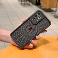 AMORVOR for Realme C11 2020 Back Cover Soft Square Ladder Grey Spider Print Silicone Camera Protection Phone Case. 