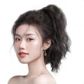Smooth Invisible Water Wave Wavy False Long Synthetic Girls Heat Resistant Fiber Pony Tail Hairpiece Claw Clip Ponytail Ponytail Wig Hair Extension. 
