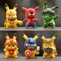 10pcs/6pcs Pokemon Pikachu Action Figure Pet Collection Pocket Monster Anime Model Toys Doll Kids Christmas Gift Children Gifts. 
