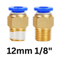 Pneumatic Push-In Fitting Straight Type 4mm - 12mm  Connector. 