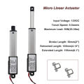 Micro-Linear Actuator, 2 Inch Stroke, 90N/20.3Lb, Speed 9.5mm/S. 
