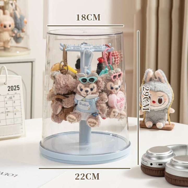 JURHOMIE%20Rotating%20Dustproof%20All-Round%20Labubu%20Display%20Stand%20Multifunction%20Transparent%20Pendant%20Storage%20Doll%20Blind%20Box%20Collectibles%20-%20Image%209