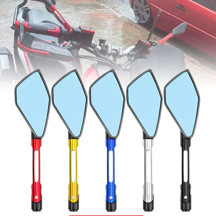 Motorcycle Handlebar Rear View Mirror Hd Glass Rearview Side Mirror Modified Parts For Scooters Electric Bike