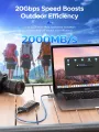 ORICO Mini Portable SSD 20Gbps External Solid State Drive USB3.2 Gen2 2TB 1TB Type- C PSSD for Outdoor Workers Photographer. 