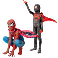 MARVEL Spiderman Cosplay Costume Kids s Full Body Spandex with Cape Peter Parker Miles Morales Spider Man VENOM 3D Style. 