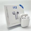 TWS I12 White i12 Black i7s New Airpods_ with Super Sound High Quality Touch Sensors True Stereo Headphones with Built in Mic 10m Transmission Bluetooth Wireless Earbuds , Charging Case Sport Headset for all Bluetooth Smart devices.. 
