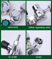 NEW 【Satisfaction guarantee】Aluminium Alloy 0-25Mpa Argon Regulator co2 Regulator Air Pressure Reducer Gas Reducer Argon Reducer G5/8. 