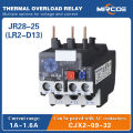 【FOOT SOFA】Thermal overload relay JR28(LR2-D) for magnetic contactor CJX2(LC1-D) with 220V LR2-D13(1-1.6A) (2.5-4A) (4-6A) (7-10A) (9-13A) (12-18A) (17-25A) (23-32A)  (30-40A) (48-65A). 
