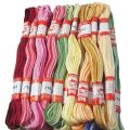 Embroidery Stranded Cotton - Shaded Colors, 50 Skeins (10 Colors x 5). 
