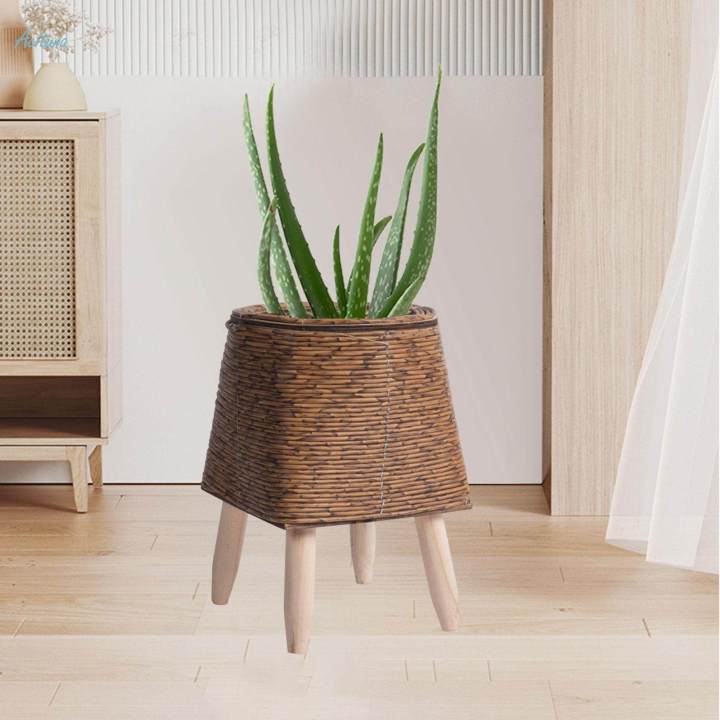Plant%20Basket%20with%20Stand%20Basket%20Planter%20Modern%20Stable%20Rustic%20Display%20Flower%20Pot%20Wooden%20Standing%20Legs%20for%20Cafe%20Bar%20Dining%20Room%20Apartment%20Decor%20-%20Image%205