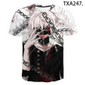 Summer style Anime Tokyo Ghoul T Shirt Men Women Children Cool Tops Boy Girl Kids 3D T-Shirt Fashion Casual Tees Cool Tops 6XL. 