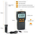YIERYI MD7822 LCD Display Digital food Moisture Meter Humidity Tester Contains Wheat Corn Rice Moisture Test Meter. 