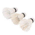 Goose Feather Badminton White Goose Feather Shuttlecocks Accurate Control for Outdoor for Sports Training. 